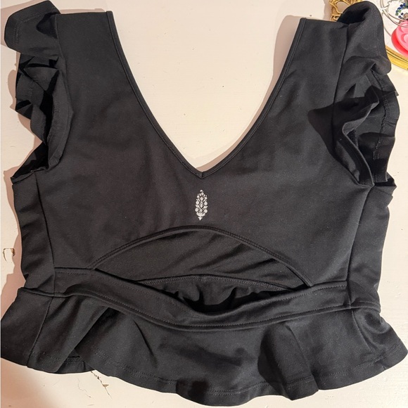 FREE PEOPLE Ruffle Workout Top - Picture 8 of 9